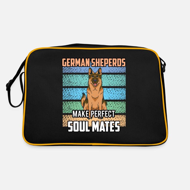 Deutsche Schäferhunde Perfekte Seelenverwandte Süß Retro Tasche