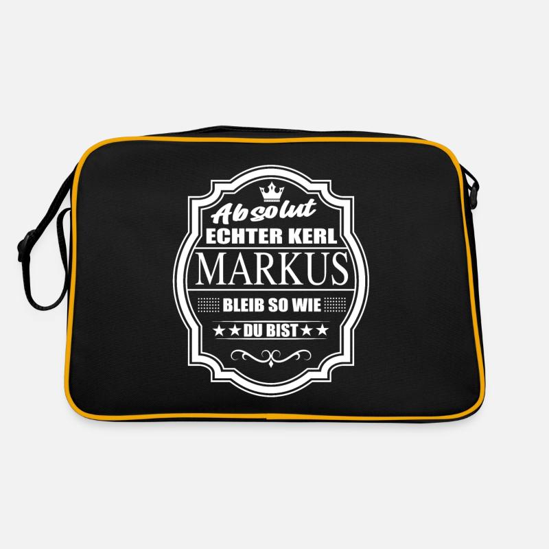 Absolut Echter Kerl Markus Bleib So Wie Du Bist Retro Tasche
