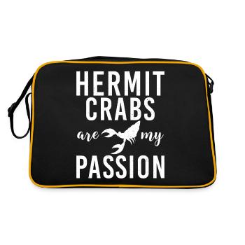 Cadeaux de crabe ermite - Sac Retro - noir/or - Dos