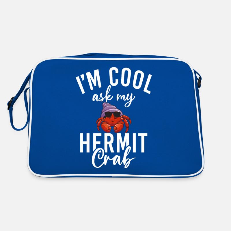 Einsiedlerkrebs-Geschenke Retro Tasche