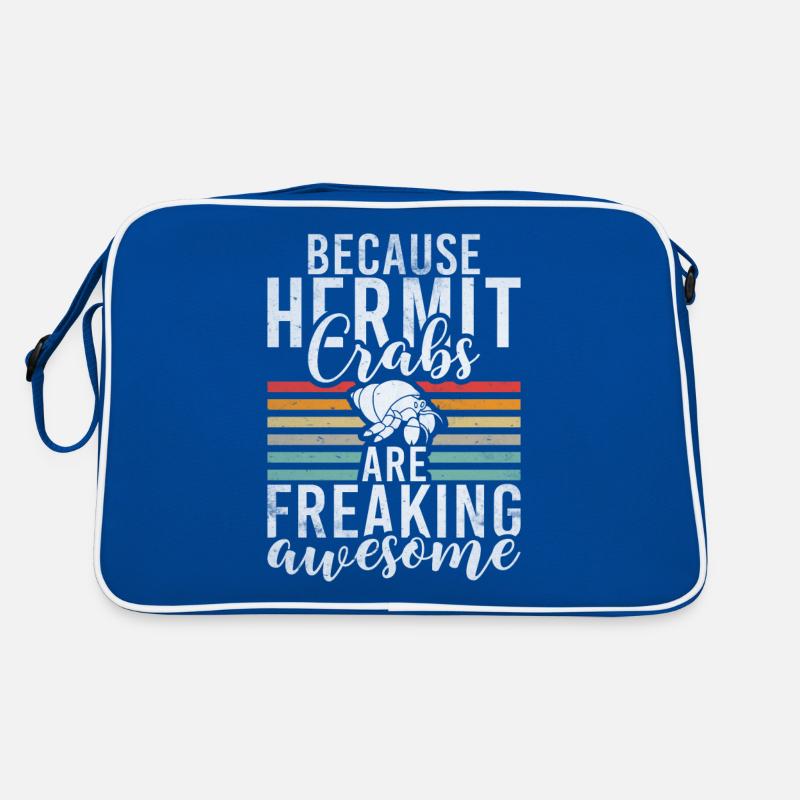 Einsiedlerkrebs-Geschenke Retro Tasche