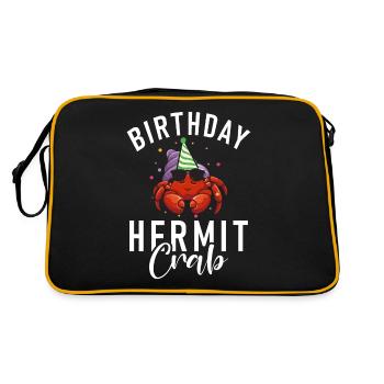 Cadeaux de crabe ermite - Sac Retro - noir/or - Dos