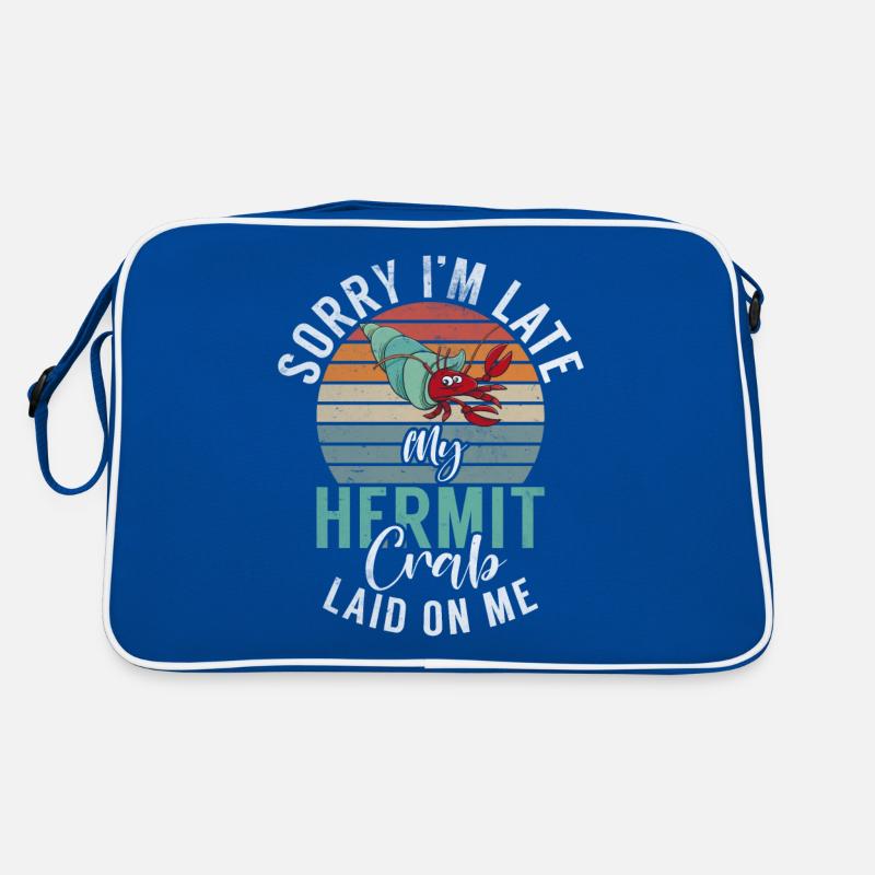 Einsiedlerkrebs-Geschenke Retro Tasche