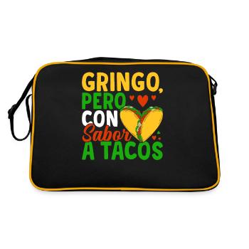 Pero Con Sabor A Tacos Gringo Lover Gringos - Retro Bag - black/gold - Back