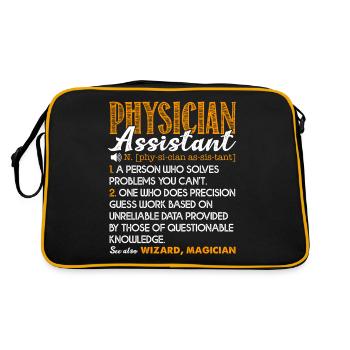 Physician Assistant Physician Assistant Definition - Retro Bag - black/gold - Back
