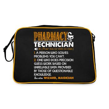 Pharmacy Technician Pharmacy Technician Definition - Retro Bag - black/gold - Back