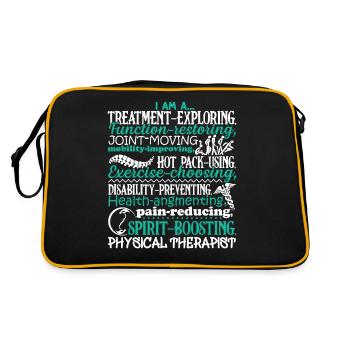 Physical Therapist Physical Therapist Treatment - Retro Bag - black/gold - Back