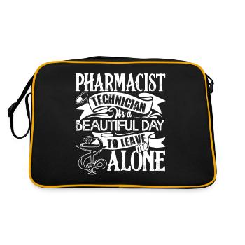 Pharmacy Technician Pharmacy Technician Beautiful - Retro Bag - black/gold - Back