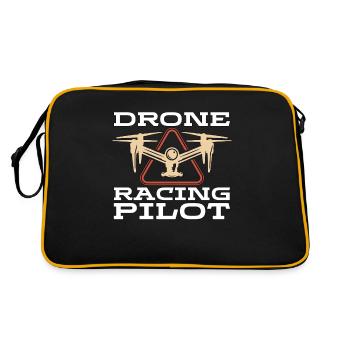 Drone Racing Pilot Quadcopter Fpv Race Drone Racer - Retro Bag - black/gold - Back