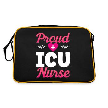 Proud Intensive Care Nurse - Retro Bag - black/gold - Back