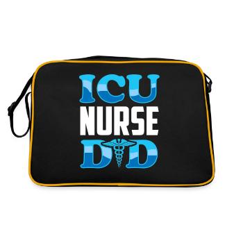 Intensive Care Nurse Dad Intensive Care - Retro Bag - black/gold - Back