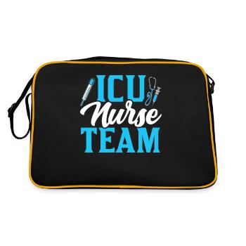 Intensive Care Nurse Team Intensive Care - Retro Bag - black/gold - Back