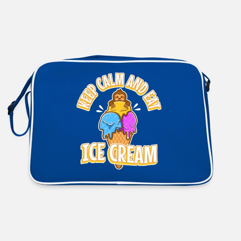 Keep calm and eat ice cream Retro Bag