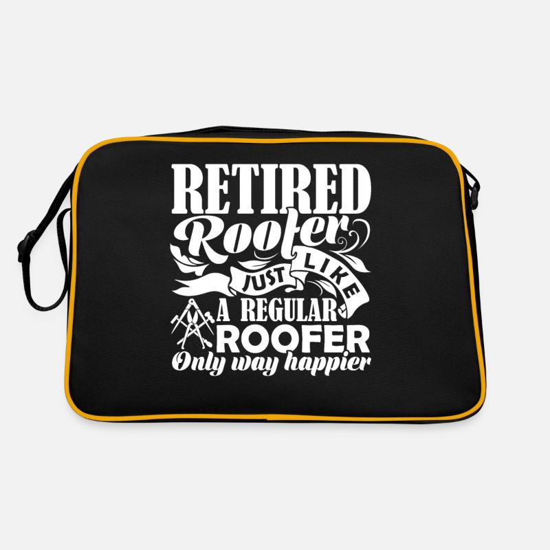 Roofer Retired Roofer Happier Retro Bag