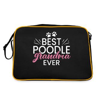 Cadeaux Caniche - Sac Retro - noir/or - Dos