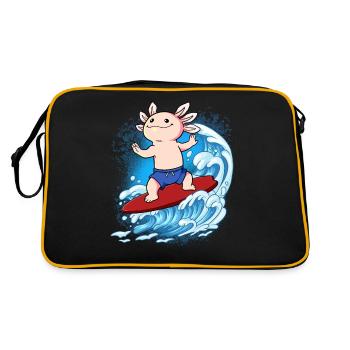 Wave surfers Surfers Surfers - Retro Bag - black/gold - Back