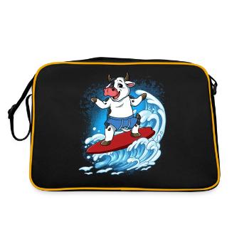 Wave surfers Surfers Surfers - Retro Bag - black/gold - Back