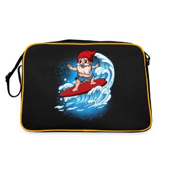 Wave surfers Surfers Surfers - Retro Bag - black/gold - Back