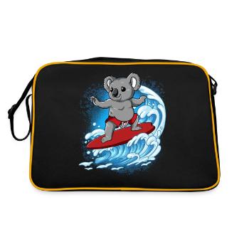 Wave surfers Surfers Surfers - Retro Bag - black/gold - Back
