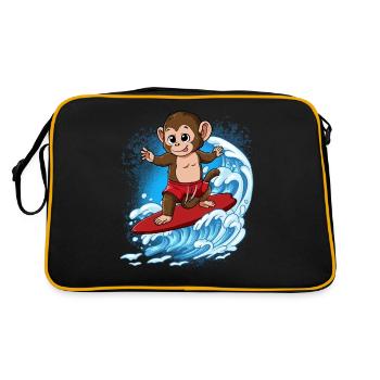 Wave surfers Surfers Surfers - Retro Bag - black/gold - Back