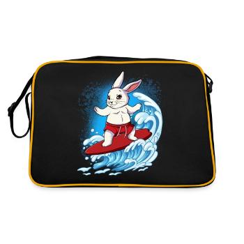 Wave surfers Surfers Surfers - Retro Bag - black/gold - Back