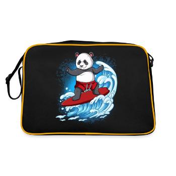 Wave surfers Surfers Surfers - Retro Bag - black/gold - Back