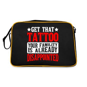 Faites-vous tatouer, votre famille est déçue 2 - Sac Retro - noir/or - Dos