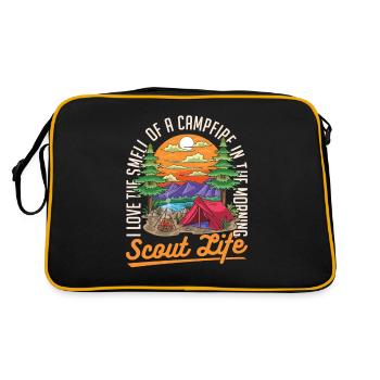 Feu de camp scout - Sac Retro - noir/or - Dos