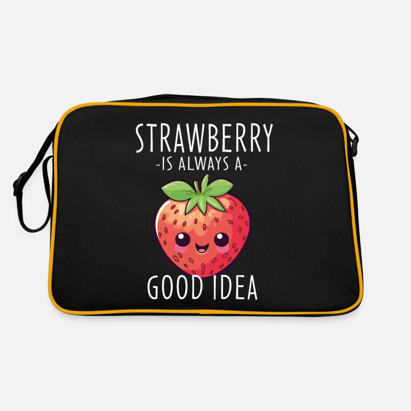 Fraise Kawaii Sac Retro