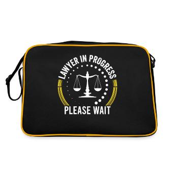 Lawyer Work in progress Please wait Law Lawyer - Retro Bag - black/gold - Back