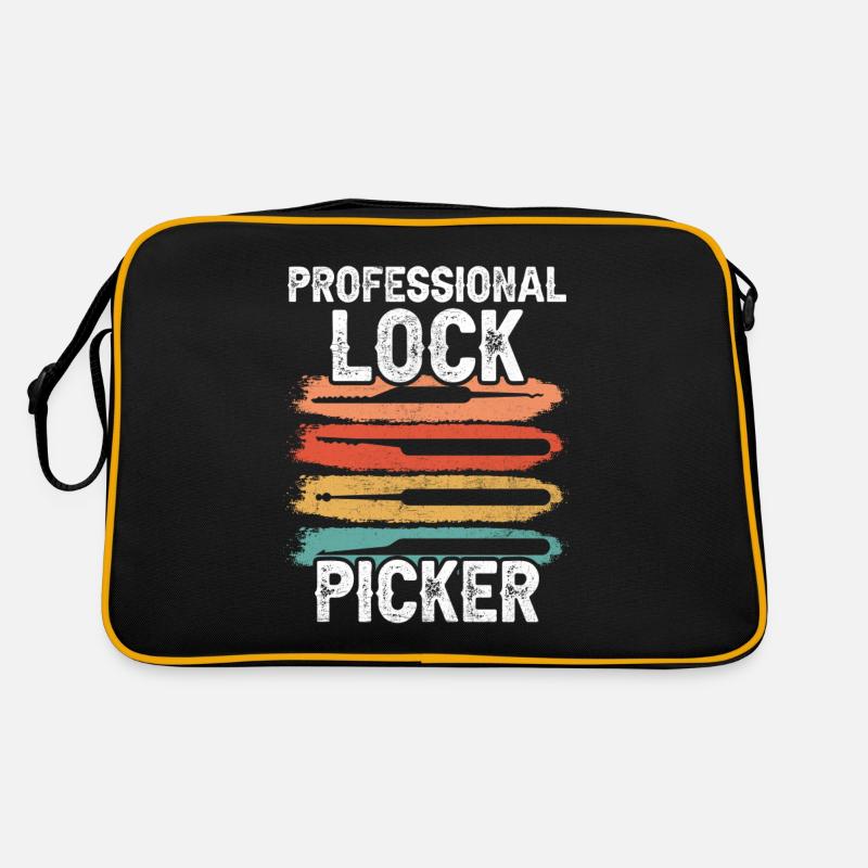 Professional Lock Cracker Lock Picker Cracking Retro Bag