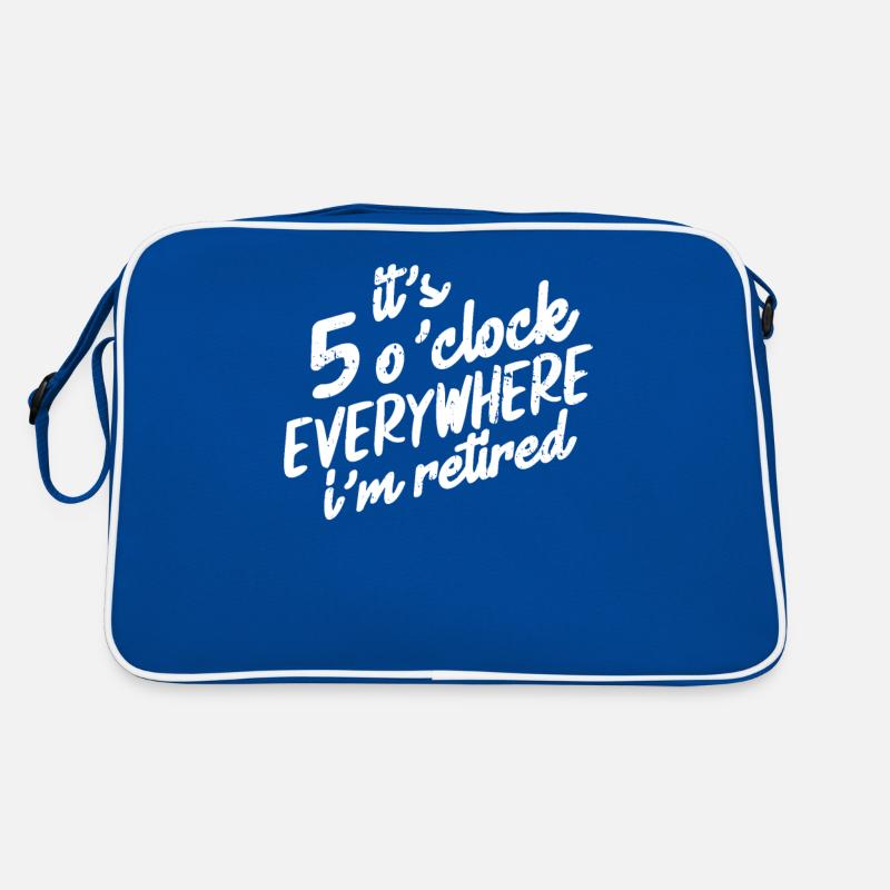 Pensioner pension funny Retro Bag
