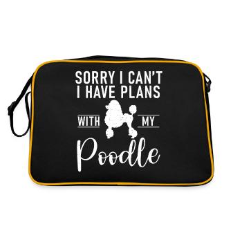 Cadeaux Caniche - Sac Retro - noir/or - Dos