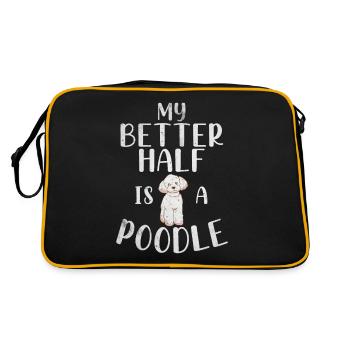 Cadeaux Caniche - Sac Retro - noir/or - Dos