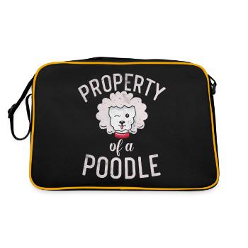 Cadeaux Caniche - Sac Retro - noir/or - Dos