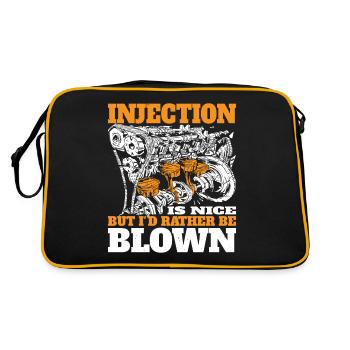 Injection Is Nice But I'd Rather Be Blown 7 - Retro Bag - black/gold - Back