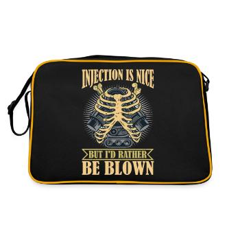 Injection Is Nice But I'd Rather Be Blown 6 - Retro Bag - black/gold - Back