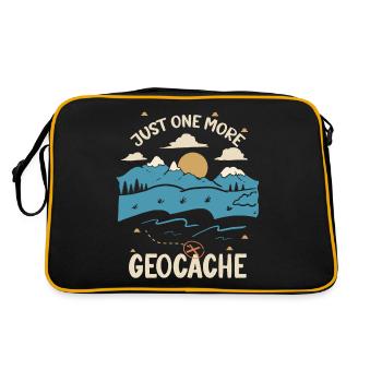 Juste une géocache Geocahing Geocahing de plus - Sac Retro - noir/or - Dos