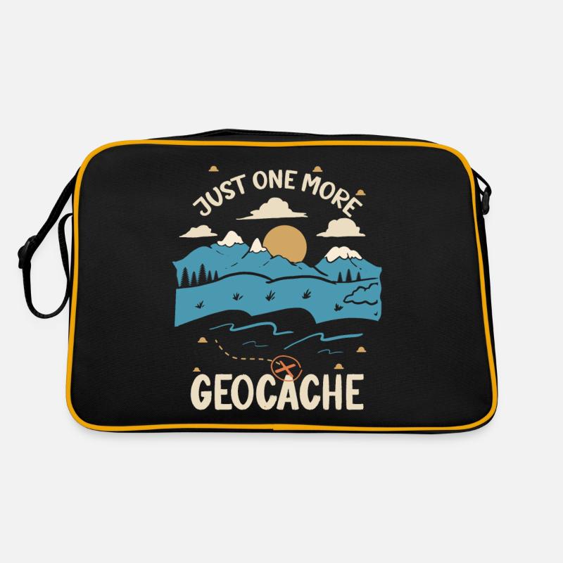 Nur noch ein Geocahing Geocacher Geocacher Geocache Retro Tasche