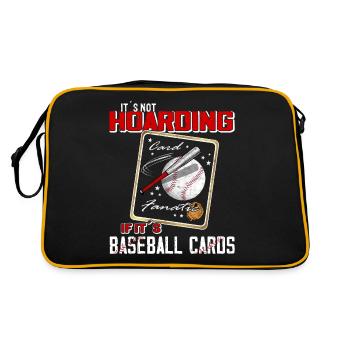 « Il n’accumule pas quand ce sont des cartes de baseball » - Sac Retro - noir/or - Dos