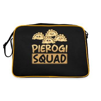 Pierogi dumplings - Retro Bag - black/gold - Back