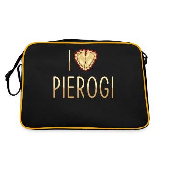 Pierogi dumplings J’adore pierogi - Sac Retro - noir/or - Dos