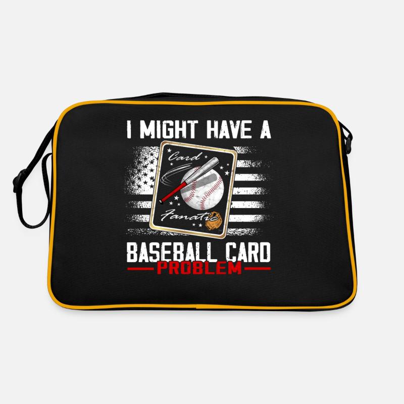 "Ich Habe Vielleicht Ein Baseballkartenproblem" Retro Tasche
