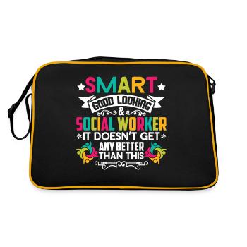 Social Worker Smart Social Worker - Retro Bag - black/gold - Back