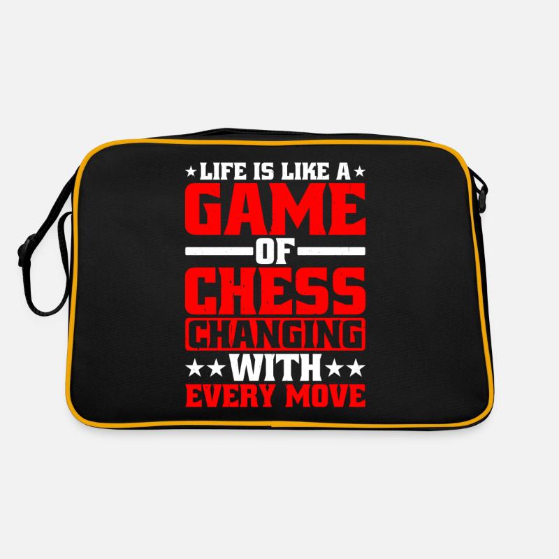 Life Is Like A Game Of Chess Retro Bag