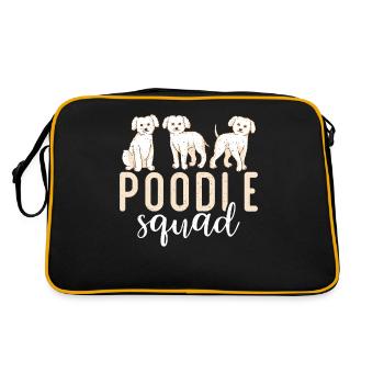 Cadeaux Caniche - Sac Retro - noir/or - Dos
