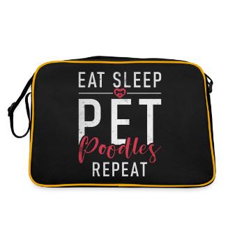 Cadeaux Caniche - Sac Retro - noir/or - Dos