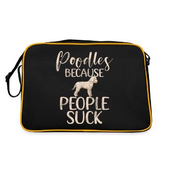 Cadeaux Caniche - Sac Retro - noir/or - Dos