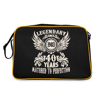 Une légende devient une chemise d’anniversaire de 40 ans pour un - Sac Retro - noir/or - Dos