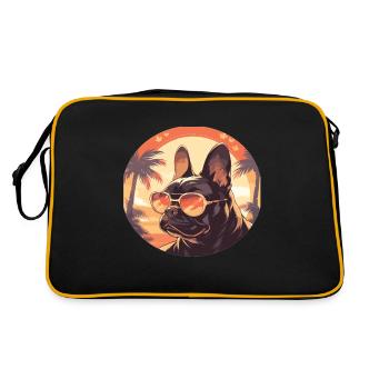 Lunettes de soleil Bulldog Bulldog français - Sac Retro - noir/or - Dos